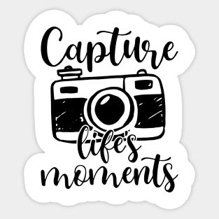 Capture Life's Moments Photography Sticker